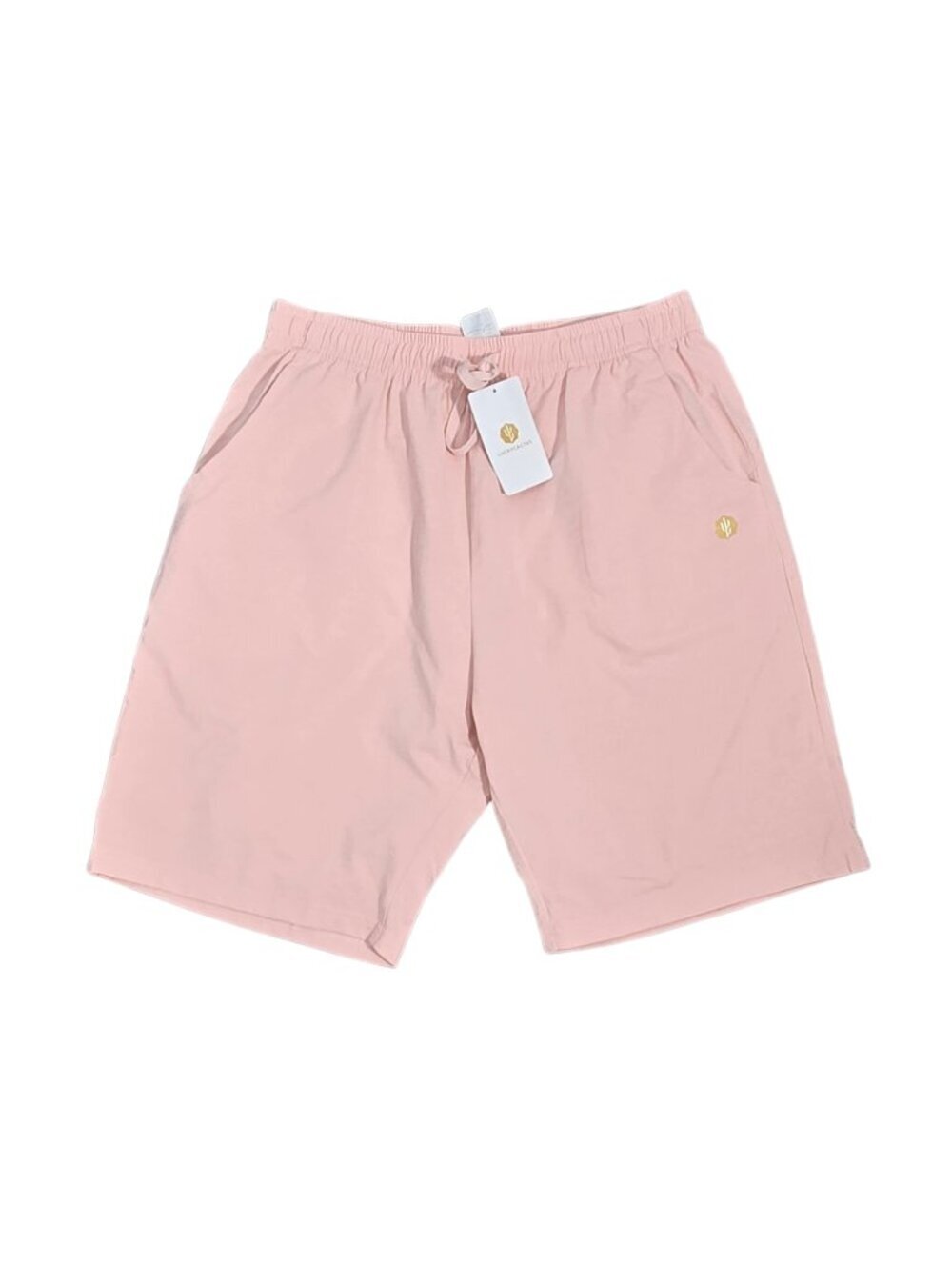 NWT | Men's Pastel Pink Elastic Drawstring Casual Shorts Back Pocket | Medium
